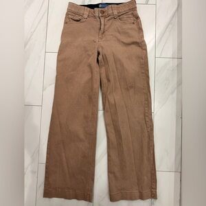 Democracy "ab-solution" Wide-Leg Jeans in Camel Brown, Size 8